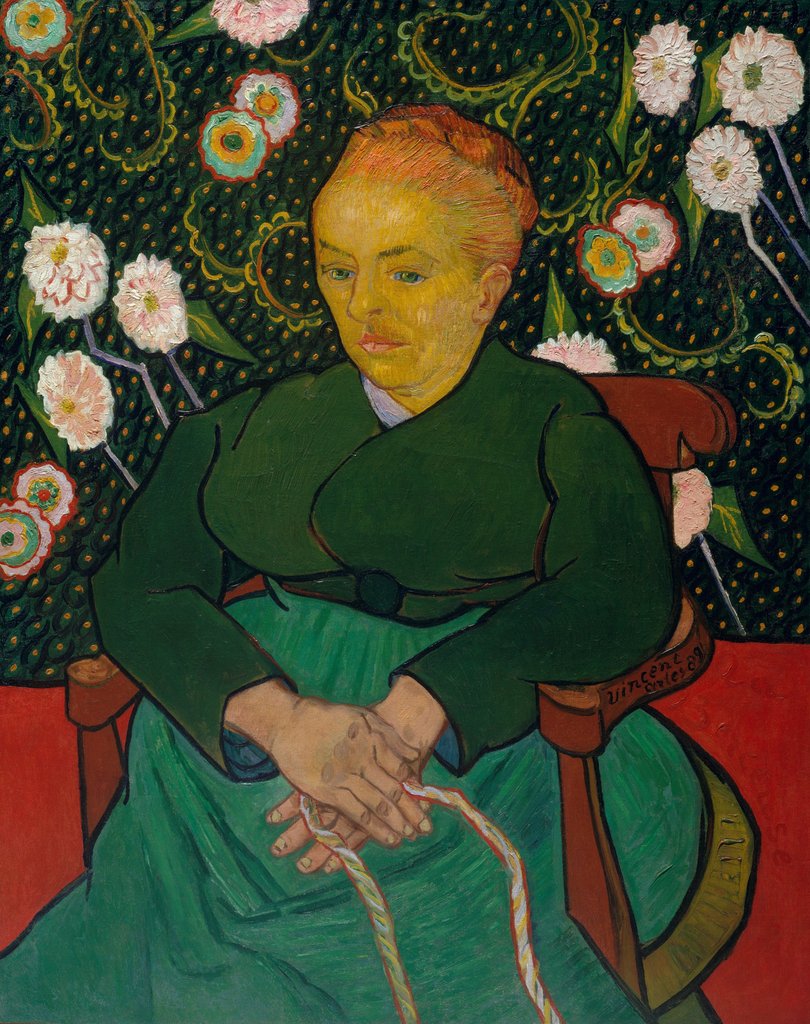 Detail of La Berceuse, 1889 by Vincent van Gogh