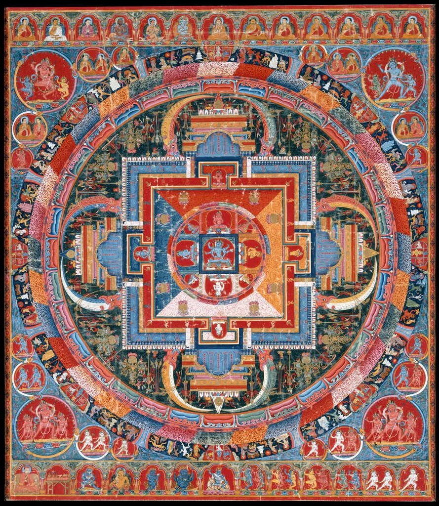 Detail of Mandala of Jnanadakini, late 14th century by Unknown