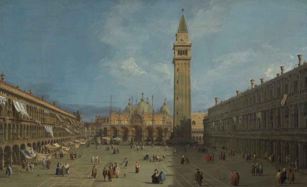 Detail of Piazza San Marco, late 1720s by Canaletto