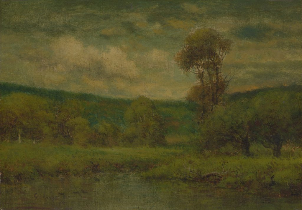 Detail of Landscape, 1884 or 1889 by George Inness