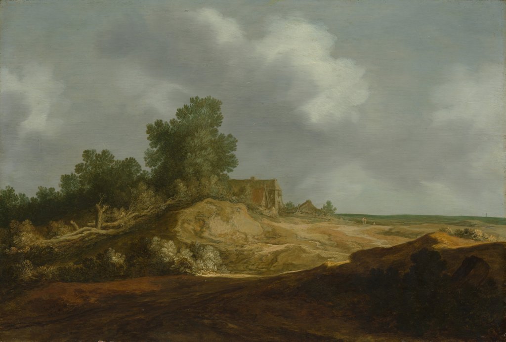 Detail of Landscape with a Cottage, 1629 by Pieter Molijn