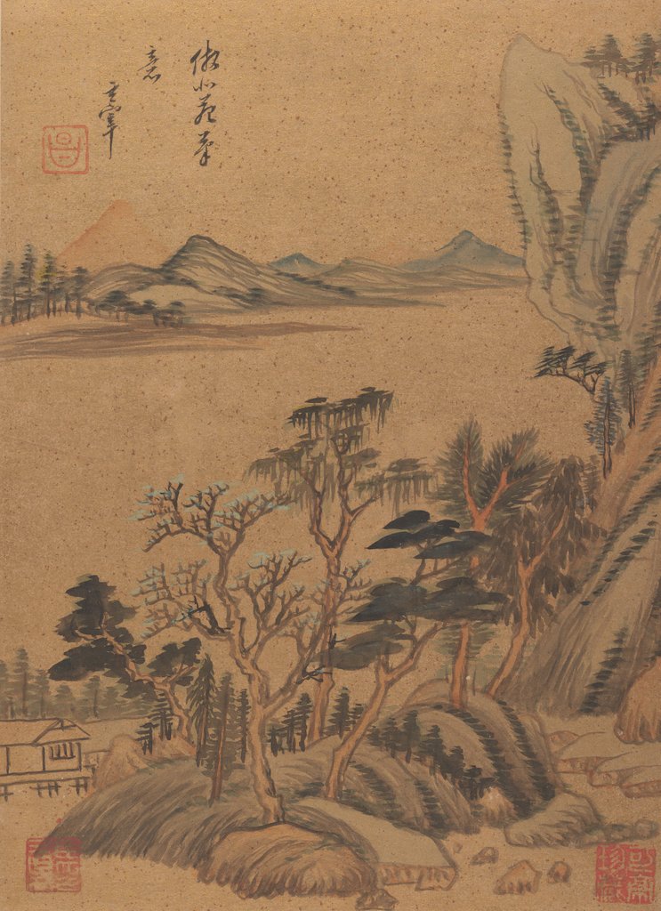 Detail of Landscapes and Poems, 17th century, probably after 1625 by Dong Qichang