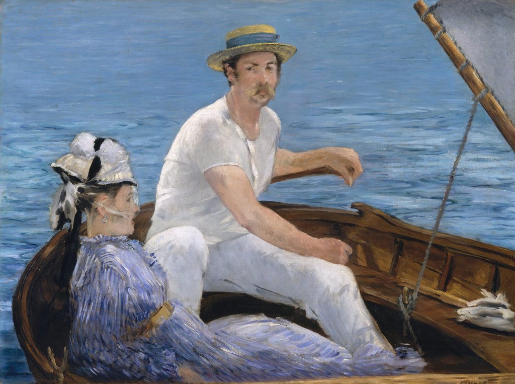 Detail of Boating, 1874 by Edouard Manet