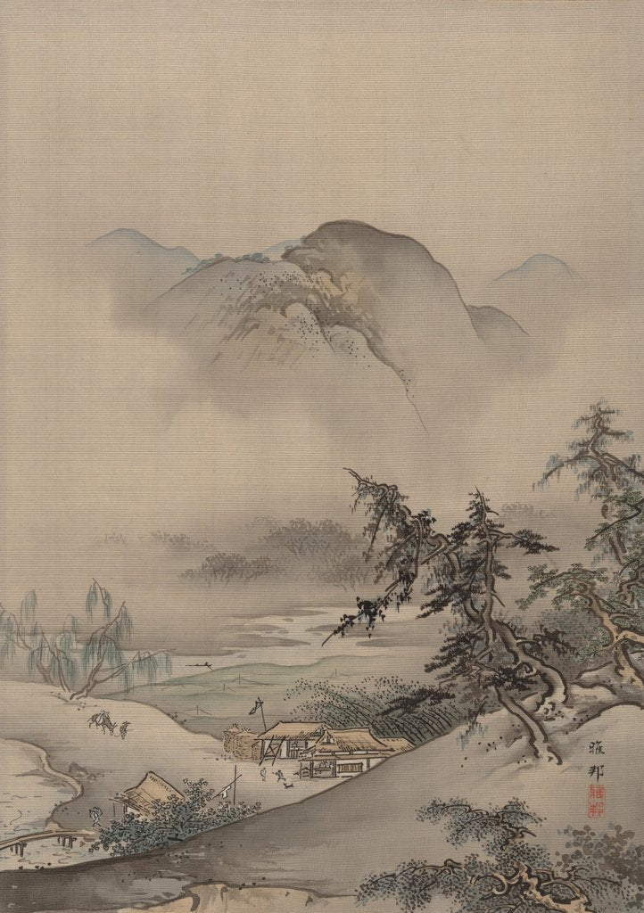 Detail of Landscape, ca. 1885-89 by Hashimoto Gaho