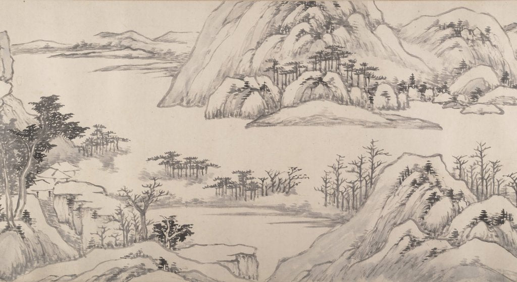 Detail of River Landscape in Autumn, dated 1661 by Luo Mu