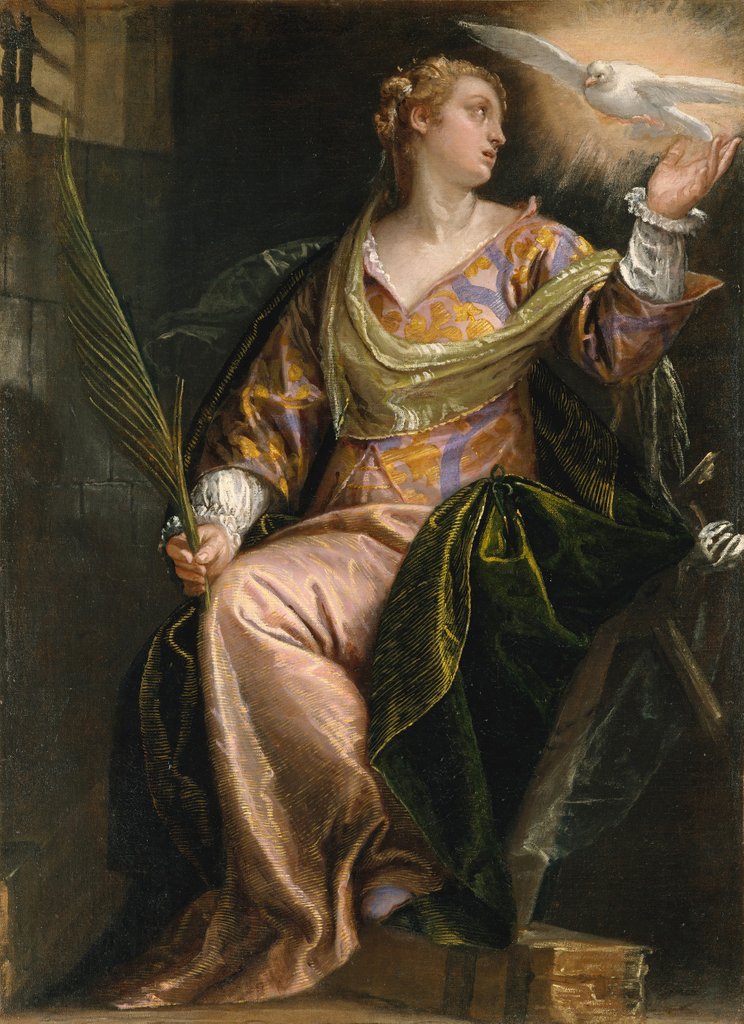 Detail of Saint Catherine of Alexandria in Prison, ca. 1580-85 by Paolo Veronese