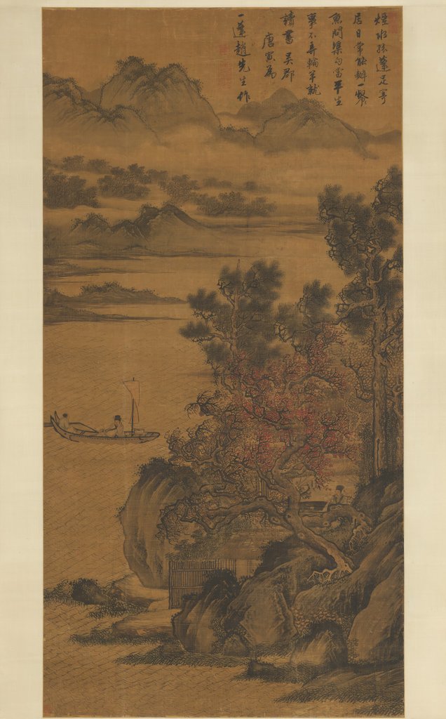 Detail of Landscape for Zhao Yipeng, late 15th-early 16th century by Unknown