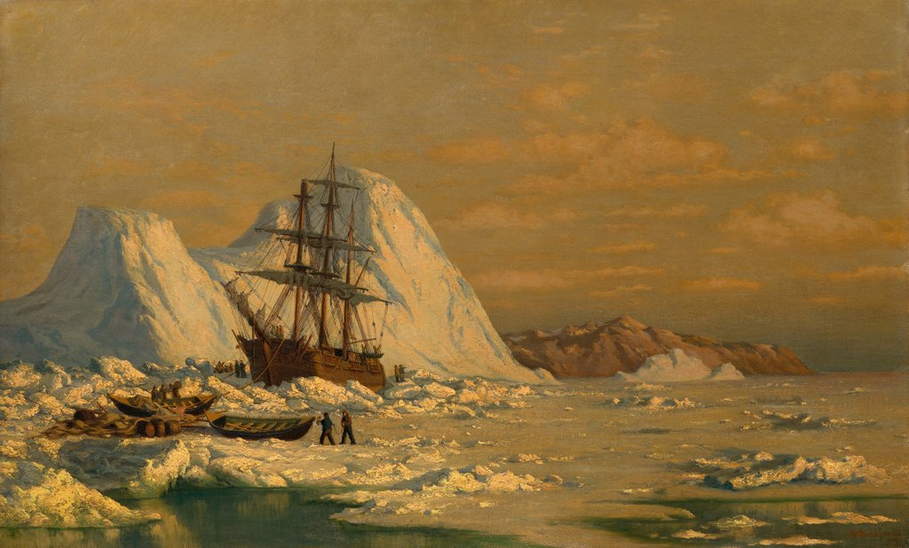 Detail of An Incident of Whaling by William Bradford