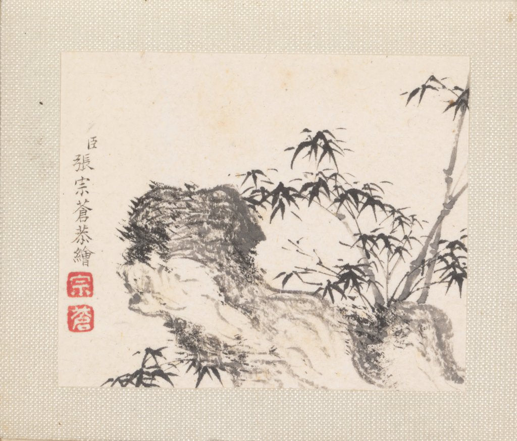 Detail of Miniature landscapes, datable to 1751-54 by Zhang Zongcang