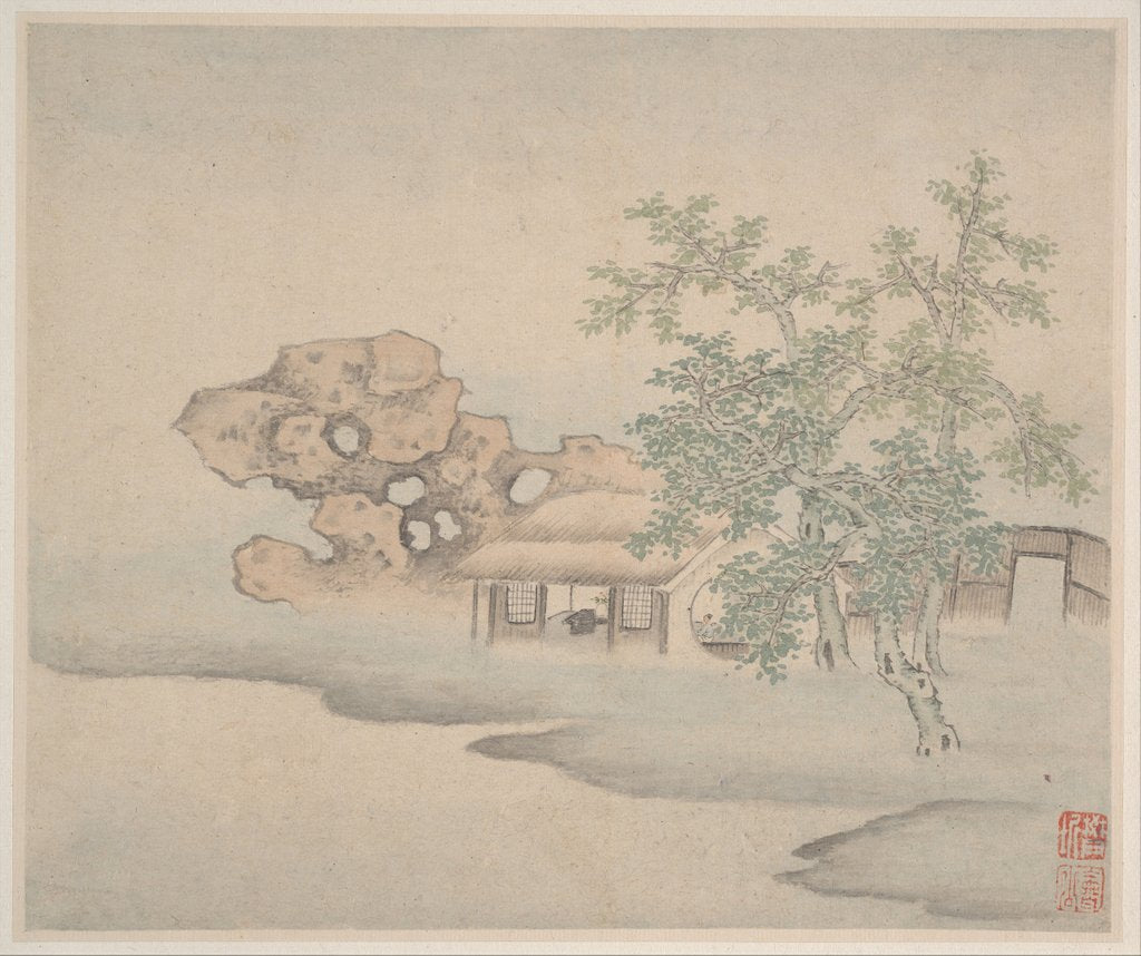 Detail of Landscapes, dated 1646 by Fan Qi