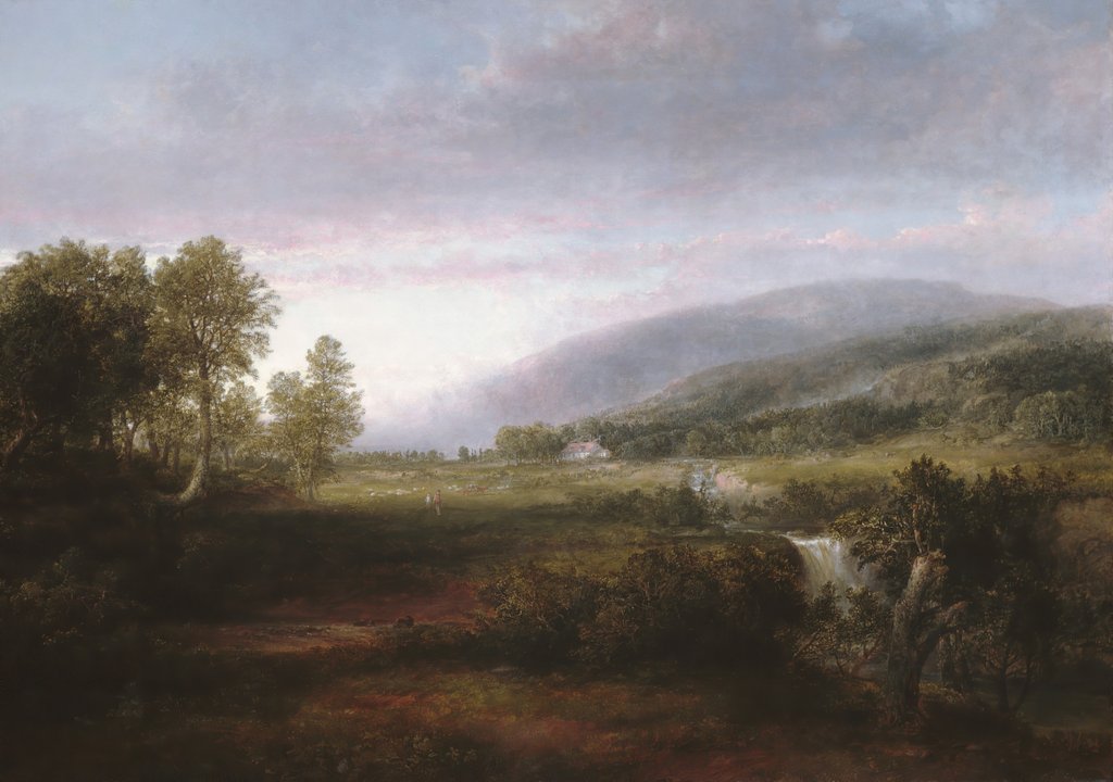 Detail of Spring Landscape, ca. 1853-56 by Thomas Doughty