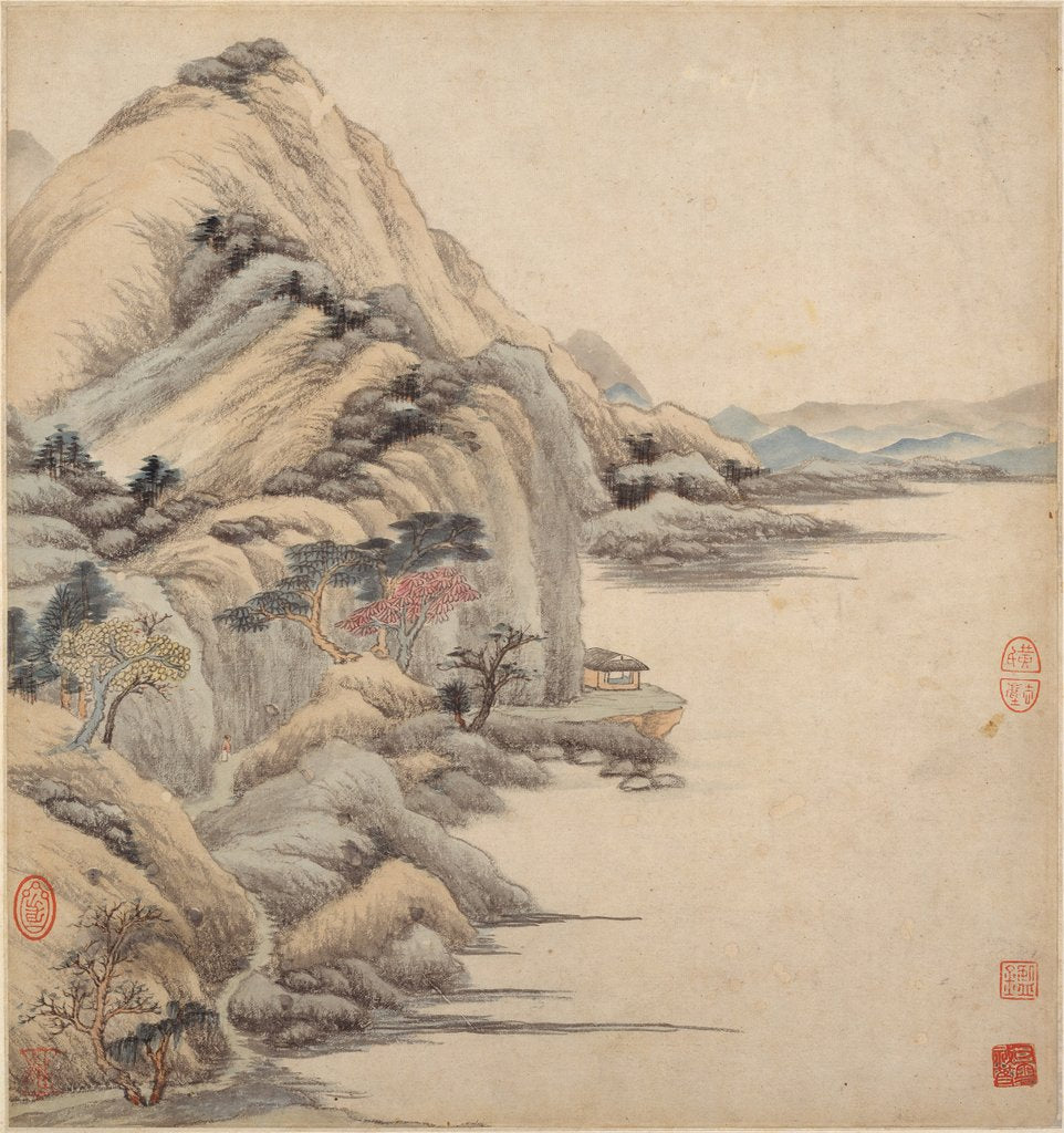 Detail of Landscapes in the styles of ancient masters, 17th century by Wang Jian