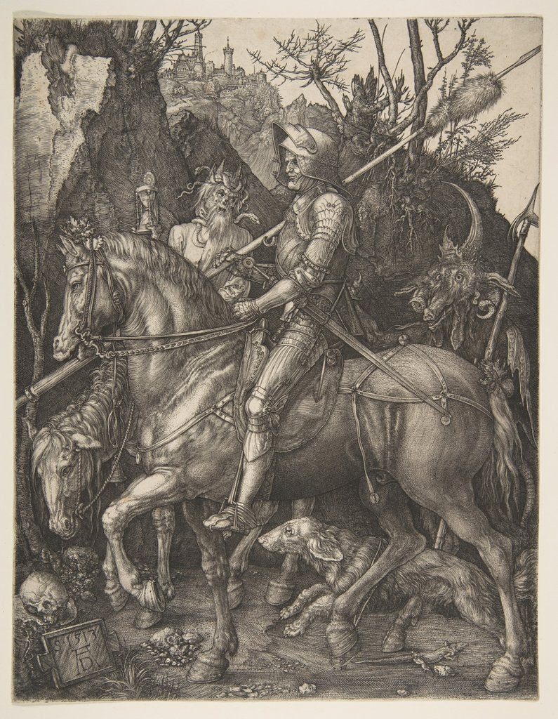 Detail of Knight, Death and the Devil, 1513 by Albrecht Dürer