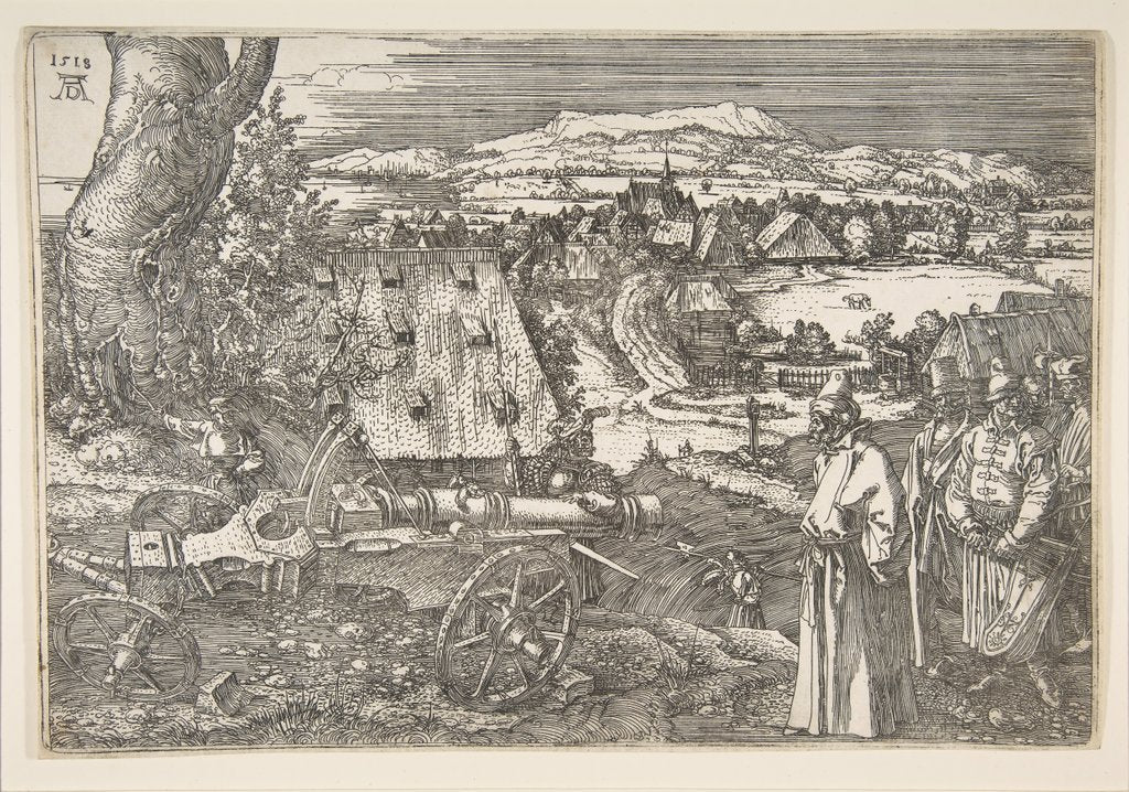 Detail of Landscape with a Cannon, 1518 by Albrecht Dürer