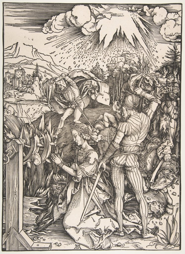 Detail of The Martyrdom of Saint Catherine by Albrecht Dürer