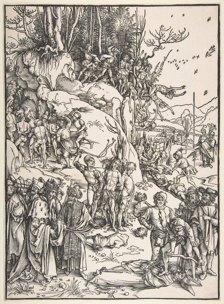 Detail of Martyrdom of the Ten Thousand by Albrecht Dürer