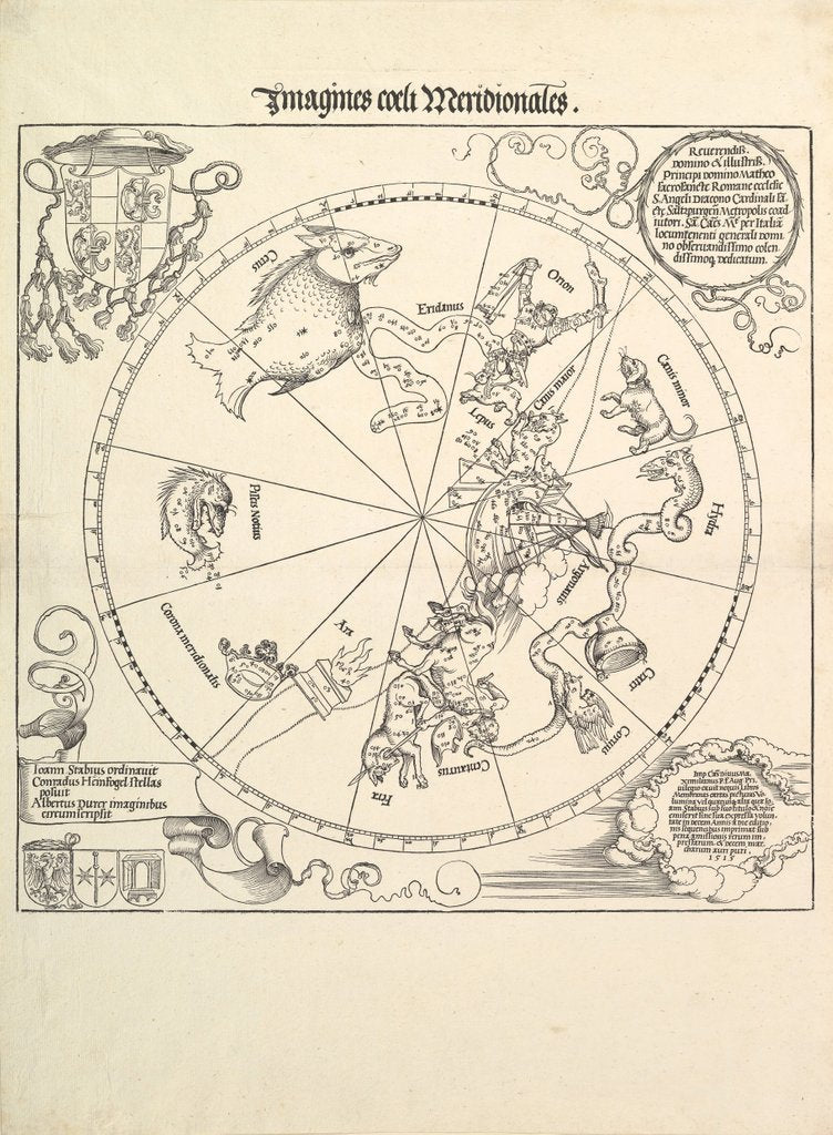 Detail of The Celestial Globe-Southern Hemisphere, 1515 by Albrecht Dürer