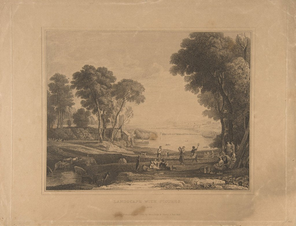 Detail of Landscape with Figures, published 1830 by Unknown