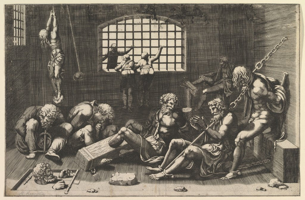 Detail of The Prison, 1550-1600 by Unknown