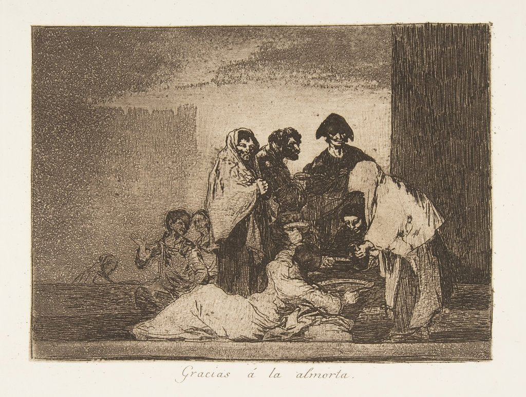 Detail of Plate 51 from 'The Disasters of War': 'Th…, 1811-12 by Francisco Goya