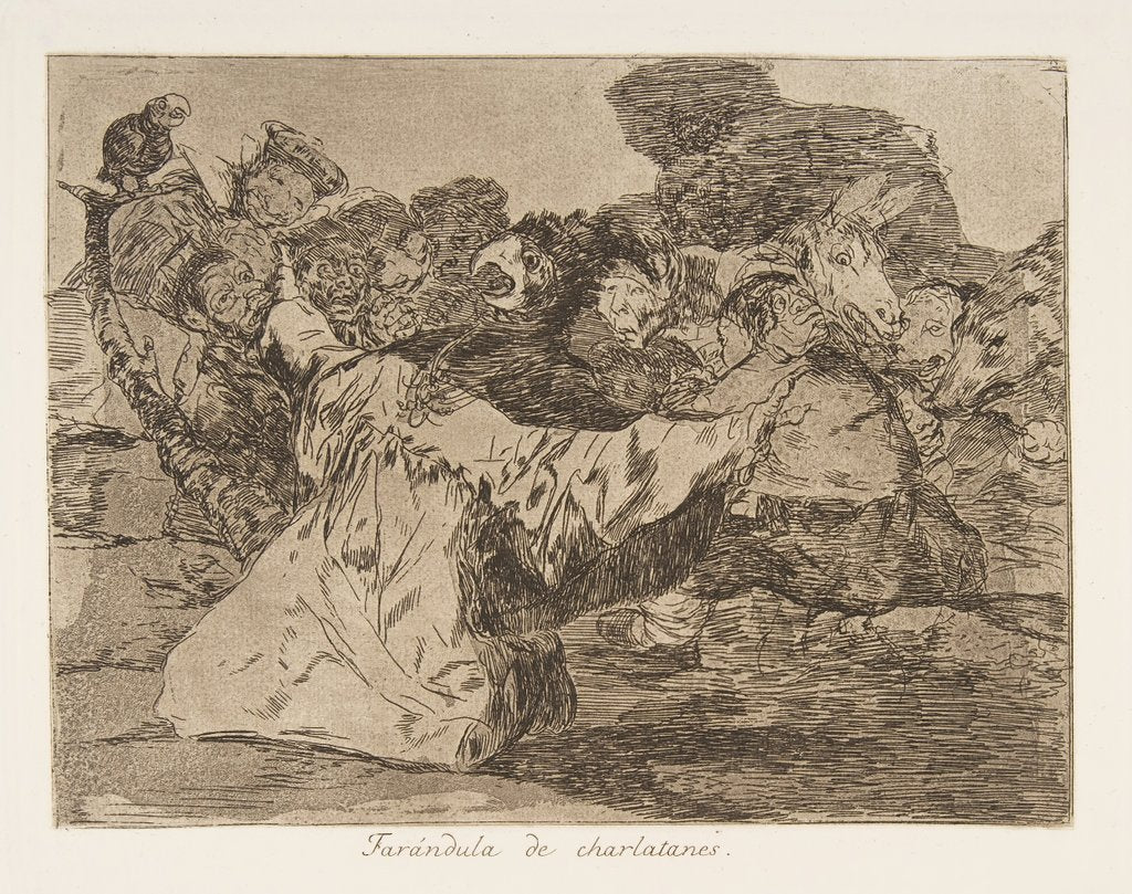 Detail of Plate 75 from 'The Disasters of War' by Francisco Goya