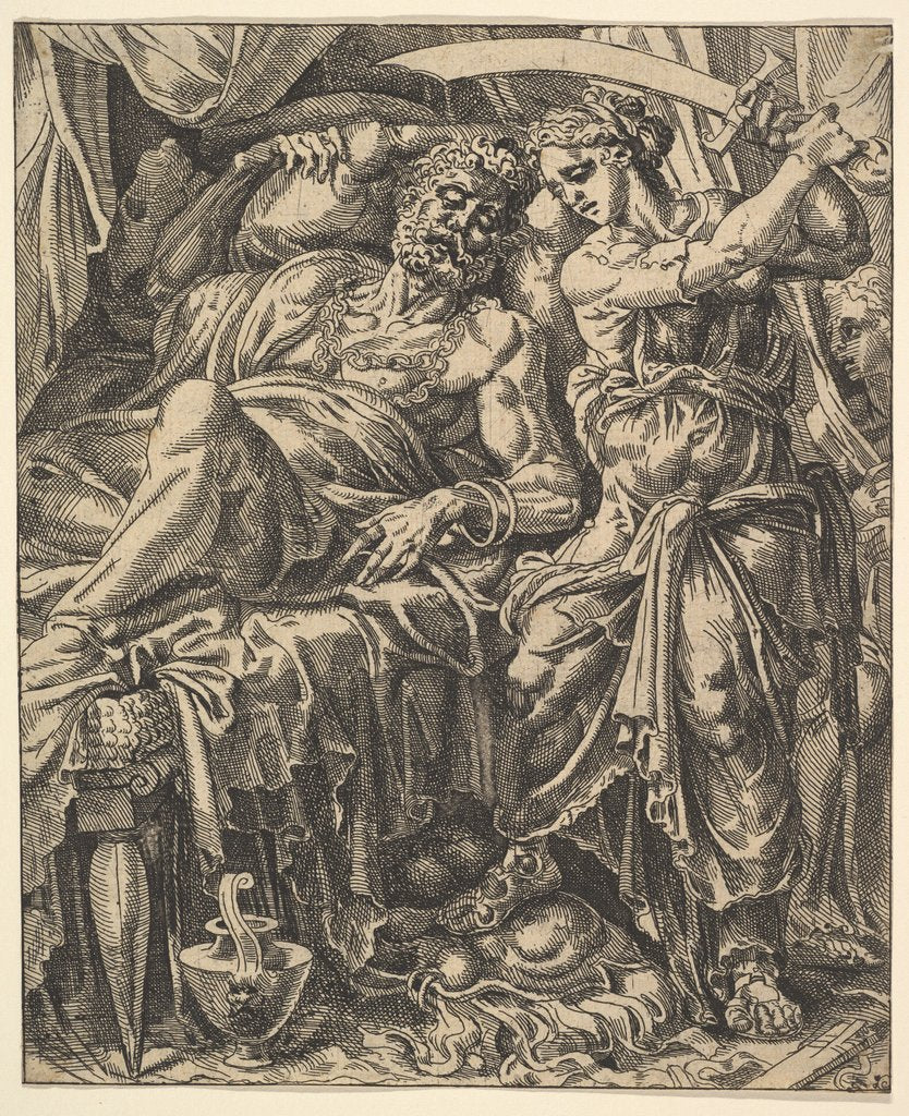 Detail of Judith Slaying Holofernes, from The Story of Judith and Holofernes by Dirck Volkertsen Coornhert