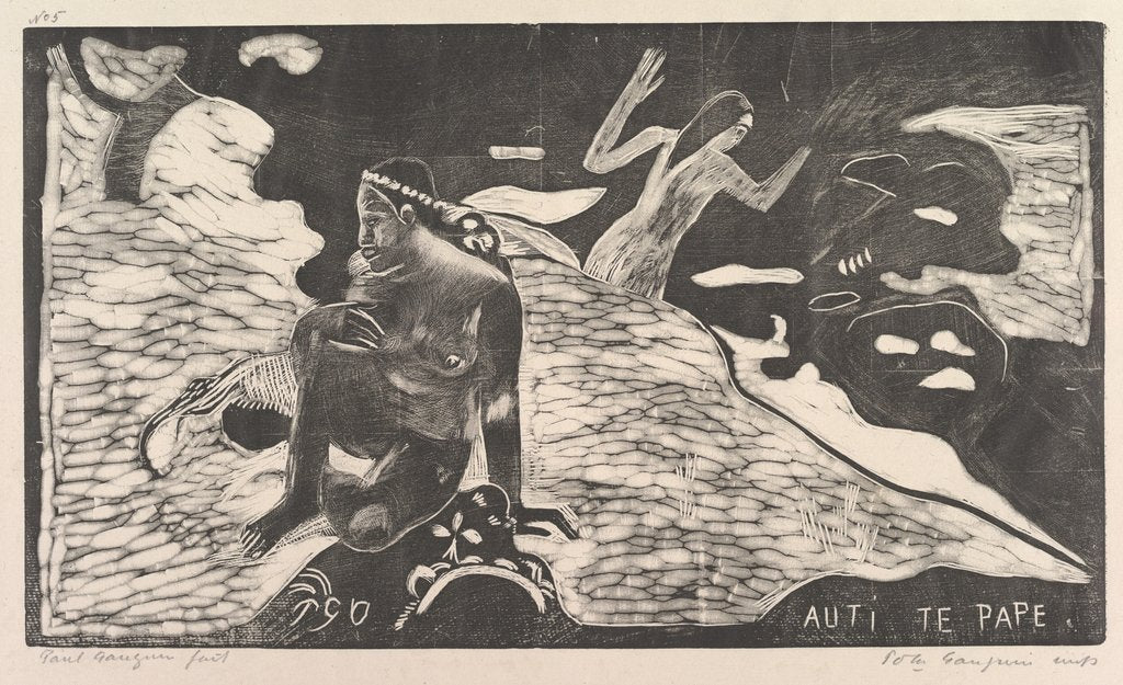 Detail of Auti Te Pape, 1893-94 by Paul Gauguin