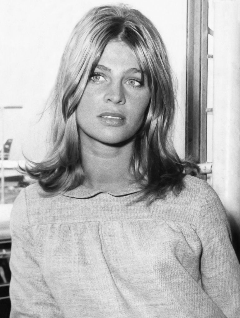 Detail of Julie Christie at an airport by Associated Newspapers