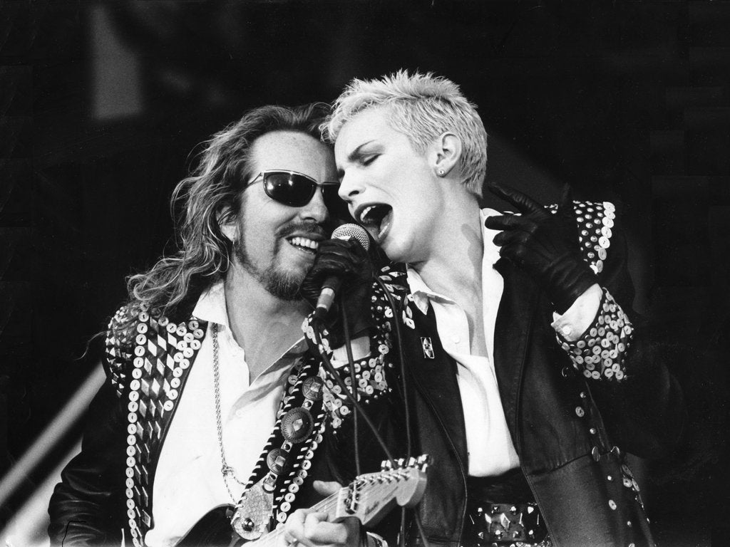 Detail of The Eurythmics live by Associated Newspapers