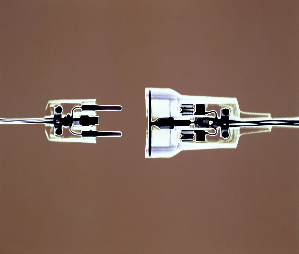 Detail of Cross-section of Electrical Plug by Corbis