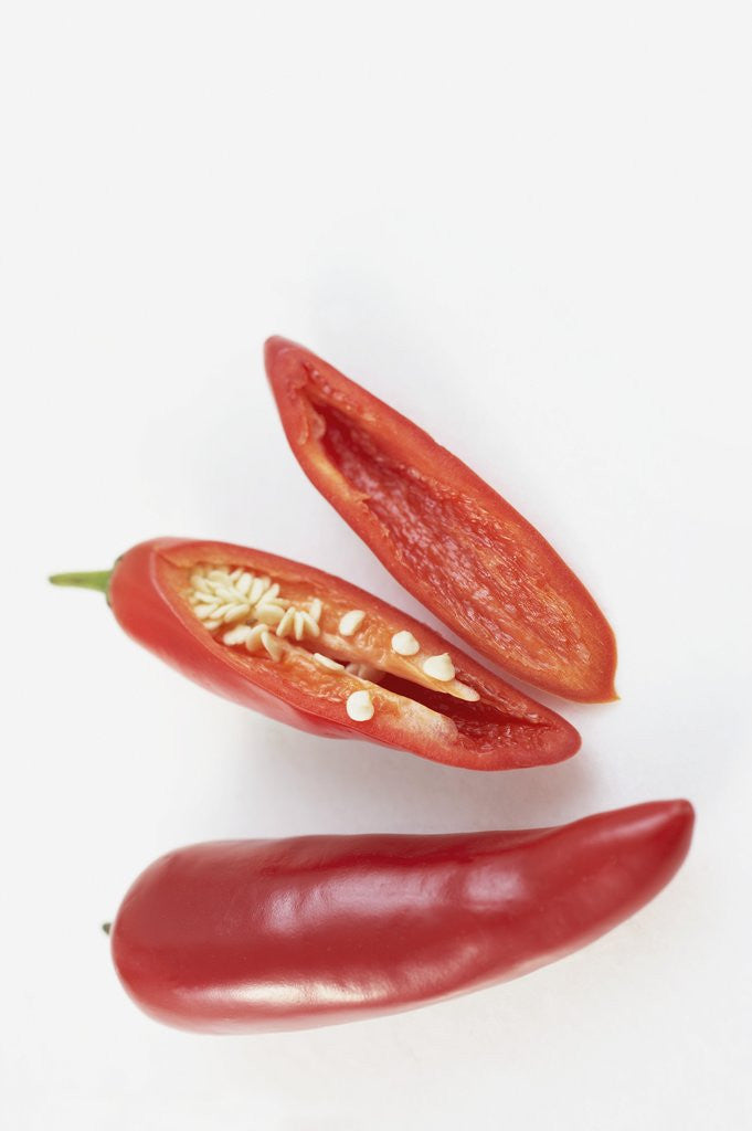 Detail of Prepared Red Chili's by Corbis