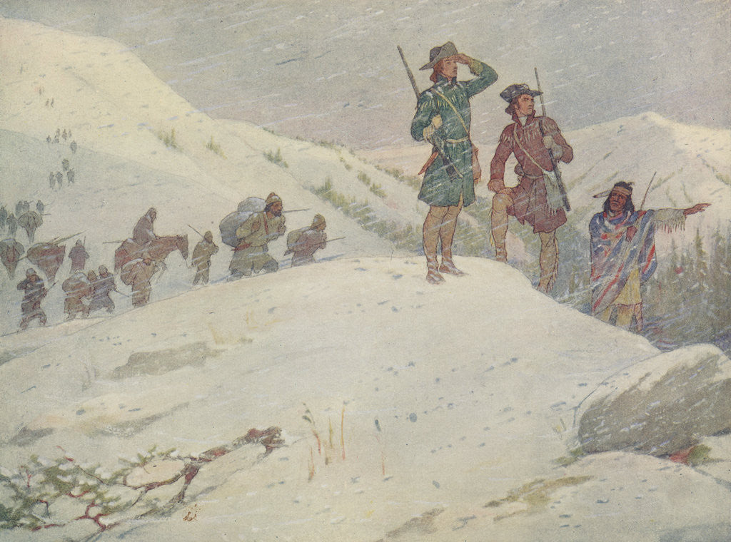 Detail of Book Illustration of Lewis and Clark by E. Boyd Smith