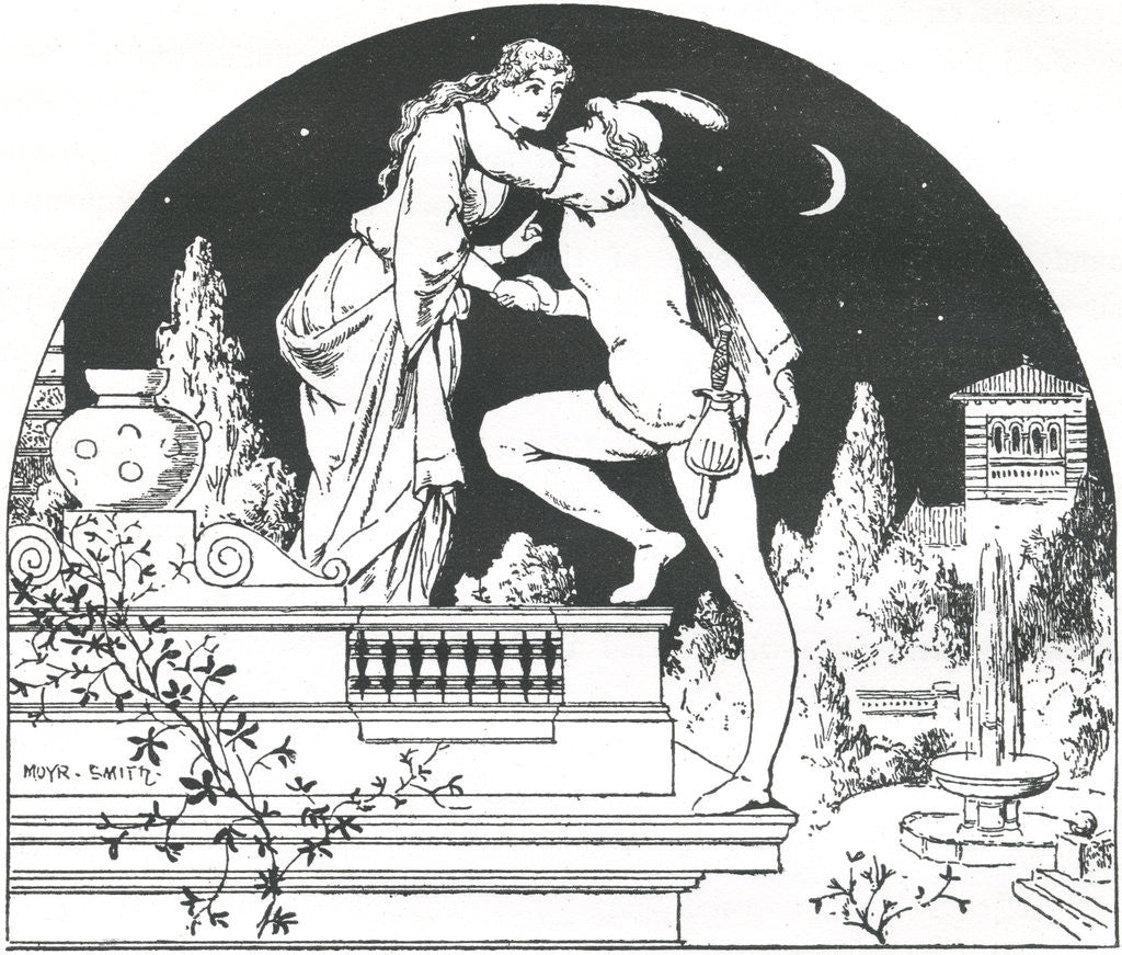 Detail of Illustration of Romeo and Juliet by John Moyr Smith