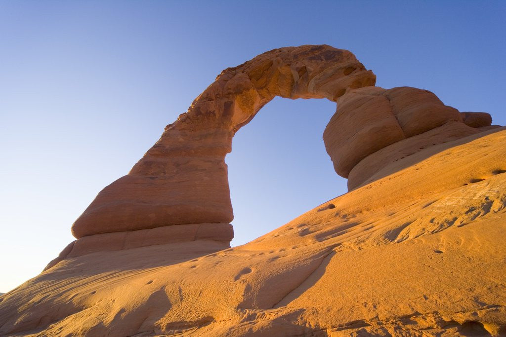 Detail of Natural Rock Arch in Desert by Corbis