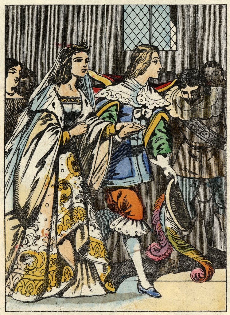 Detail of Illustration of the Marquis of Carabas Marrying the Princess by Corbis