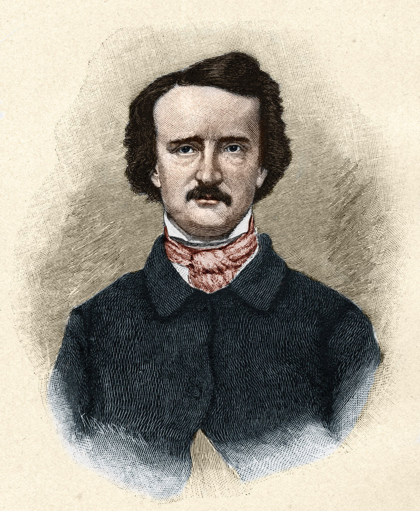 Detail of Portrait of Edgar Allan Poe by Corbis