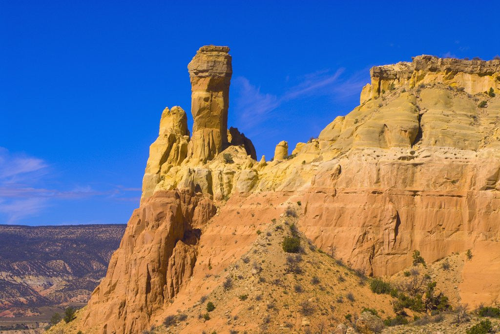 Detail of Chimney Rock at Ghost Ranch by Corbis