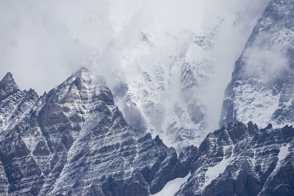 Detail of Mountains on South Georgia Island by Corbis