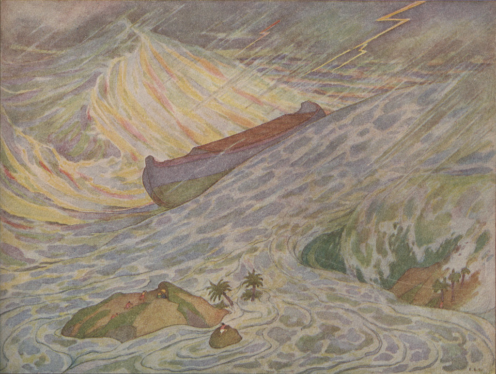 Detail of The Deluge by E. Boyd Smith