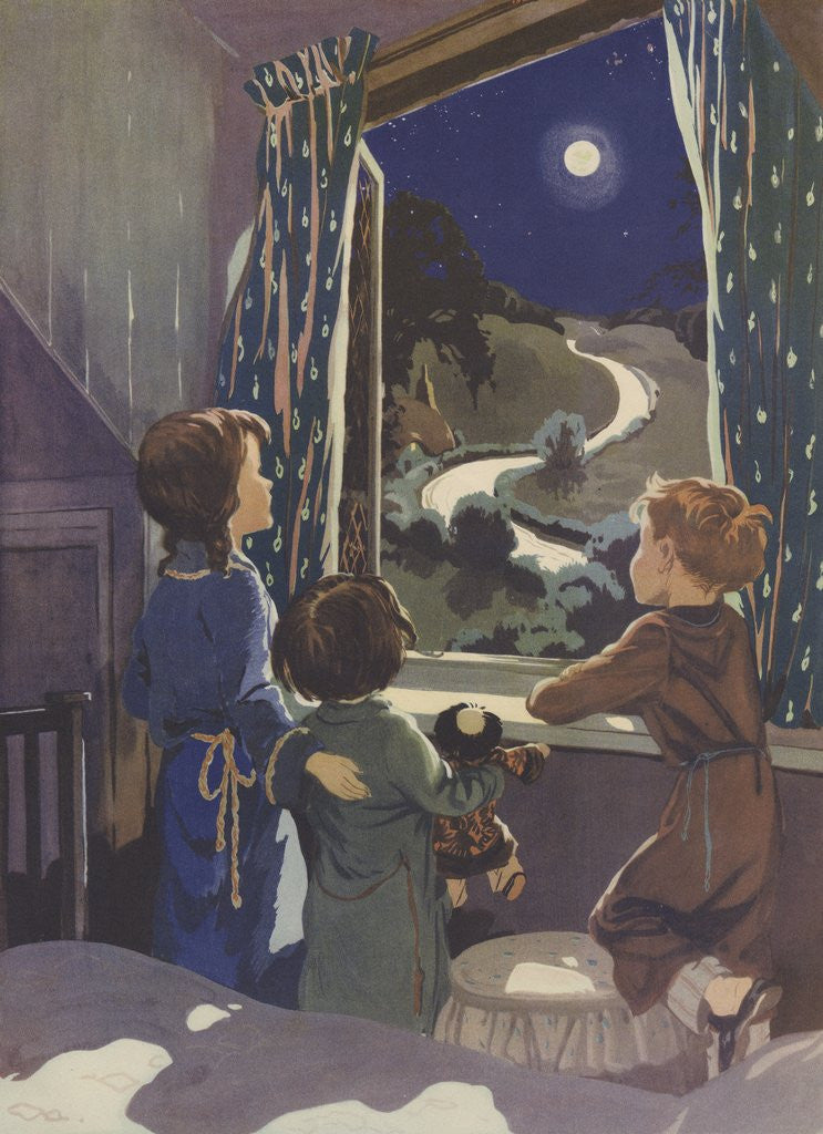 Detail of The Moon and the Stars Book Illustration by Corbis