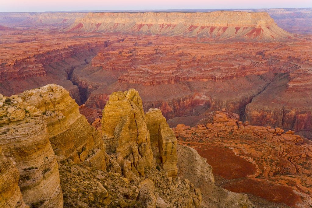 Detail of Grand Canyon and Landscape by Corbis