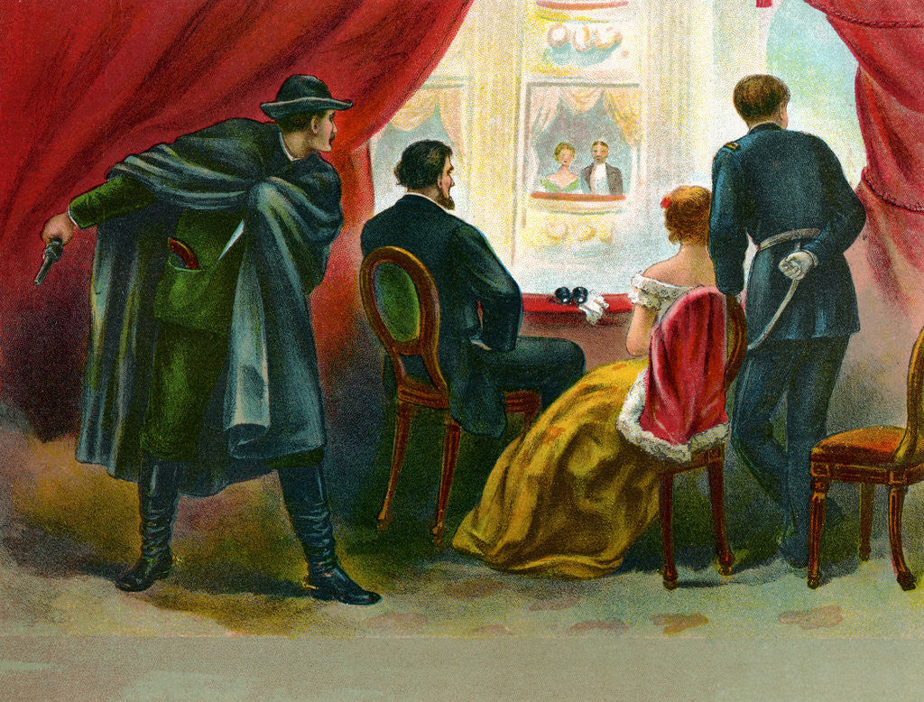 Detail of Illustration of the Assassination of President Lincoln by Corbis