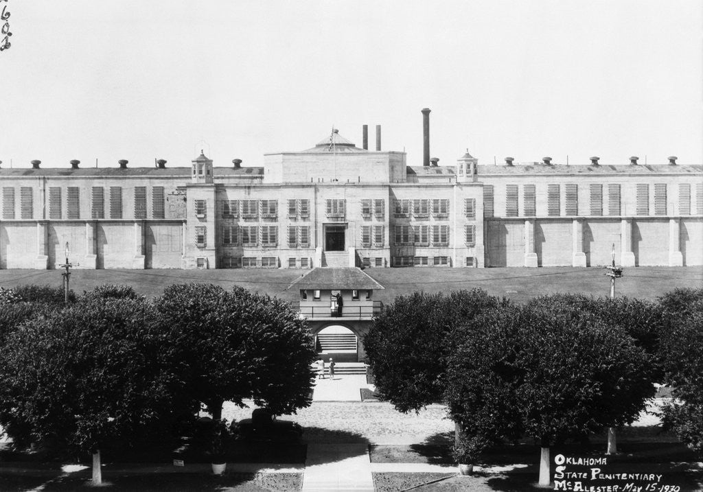 Detail of Oklahoma State Prison in McAlester by Corbis