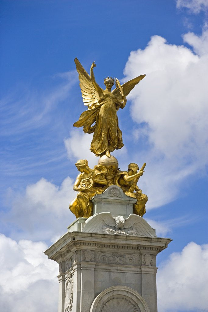 Detail of The Queen Victoria Memorial in front of Buckingham Palace by Corbis