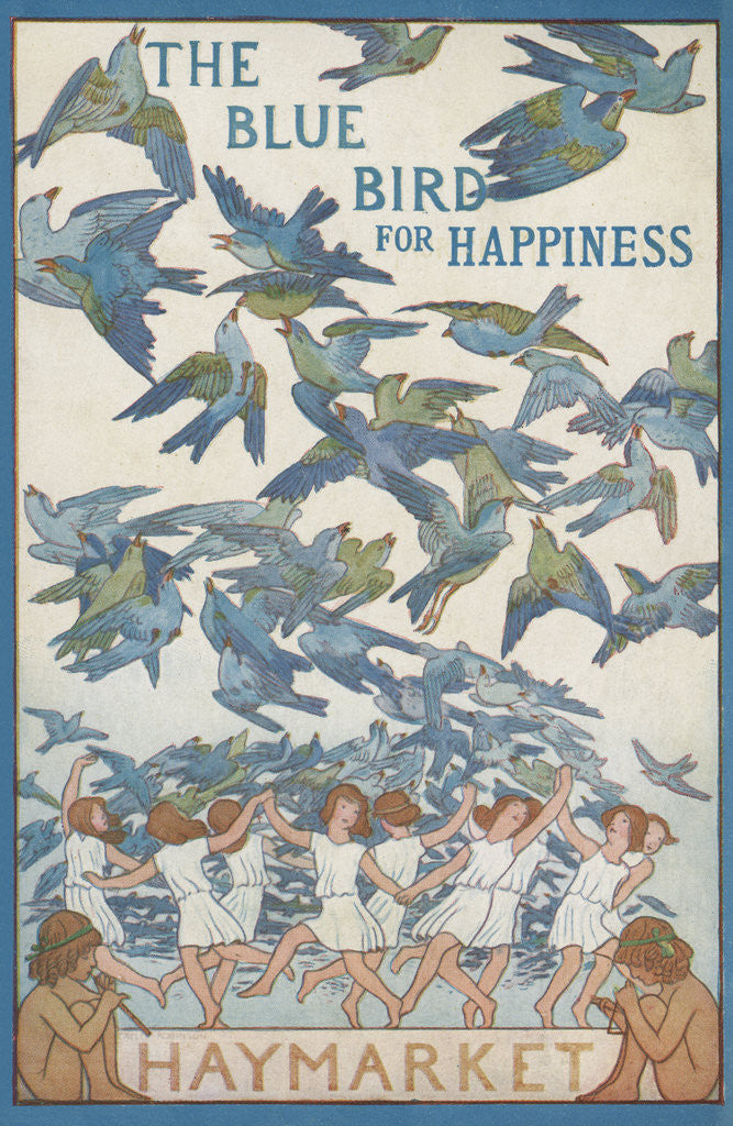 Detail of The Blue Bird of Happiness Postcard by Corbis