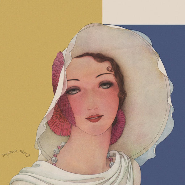 Magazine Illustration of Woman Wearing Hat posters & prints by Dynevor Rhys