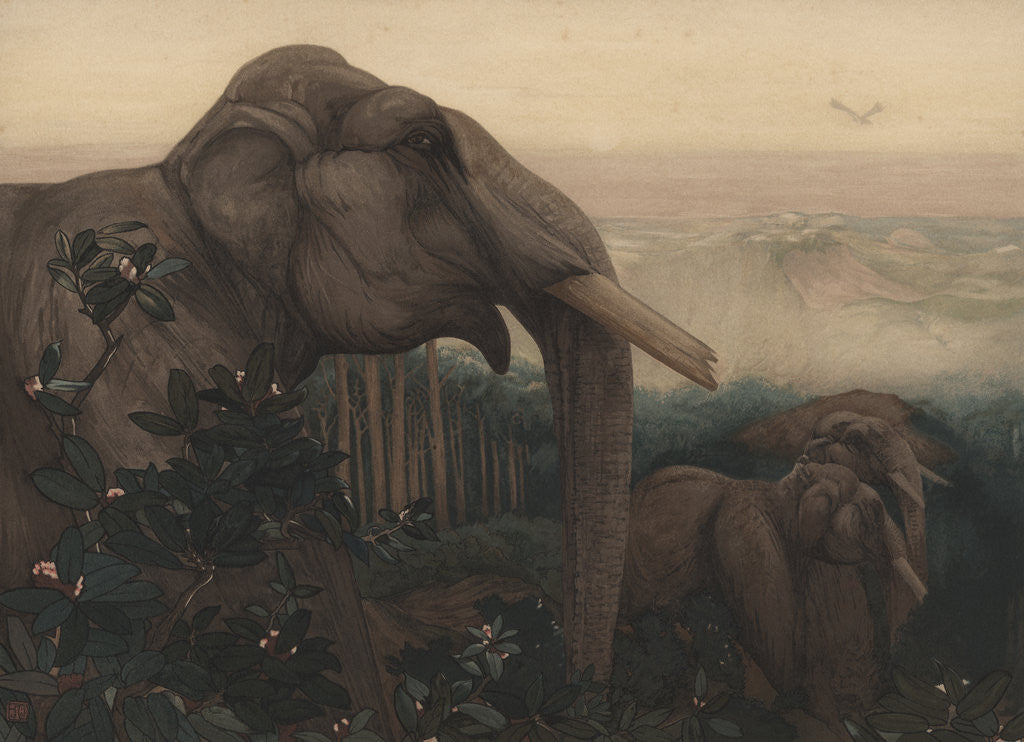 Detail of Toomai of the Elephants by Edward Julius Detmold