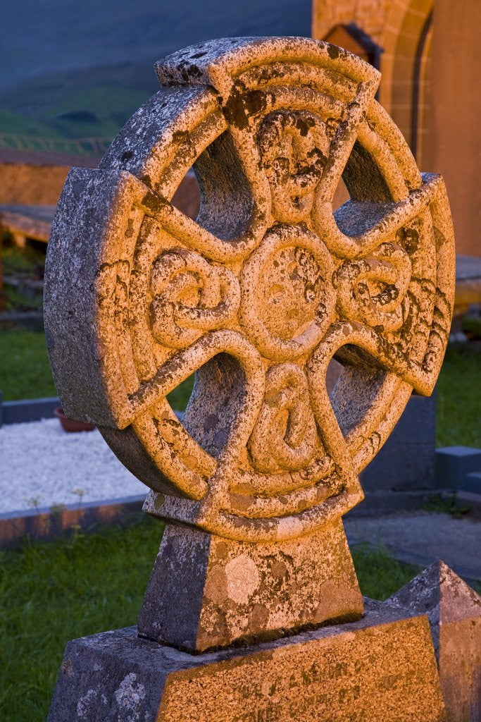 Detail of Gravestone at Church of Ireland Graveyard by Corbis