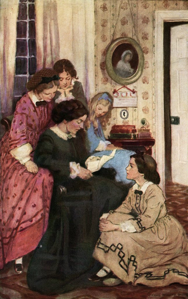 Detail of They All Drew to the Fire by Jessie Willcox Smith