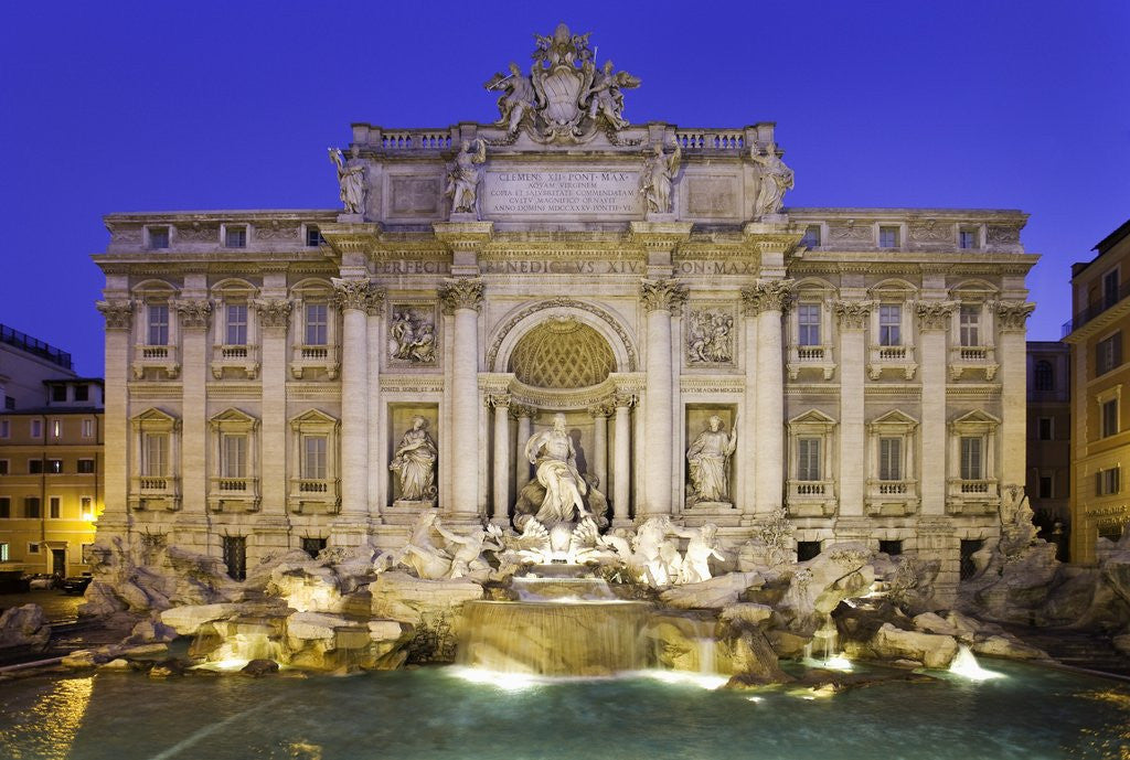 Detail of Trevi Fountain in Rome by Corbis